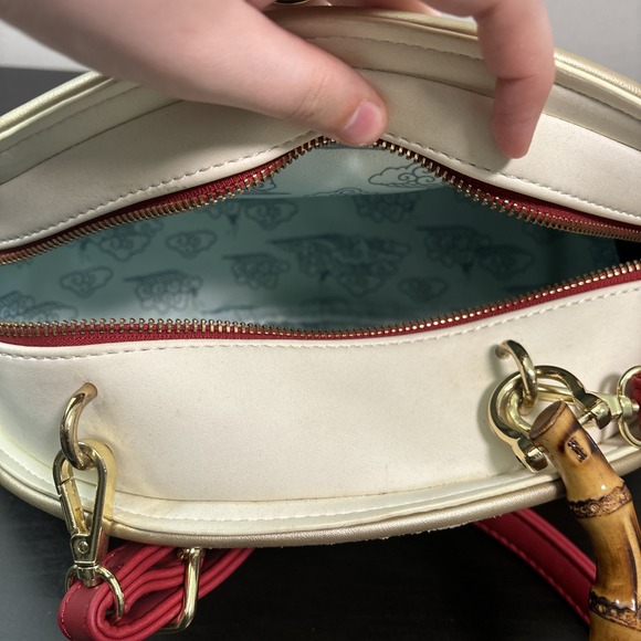 Disney Loungefly Mulan Fan Handbag Crossbody Bag Purse Bamboo *READ* - Picture 16 of 16